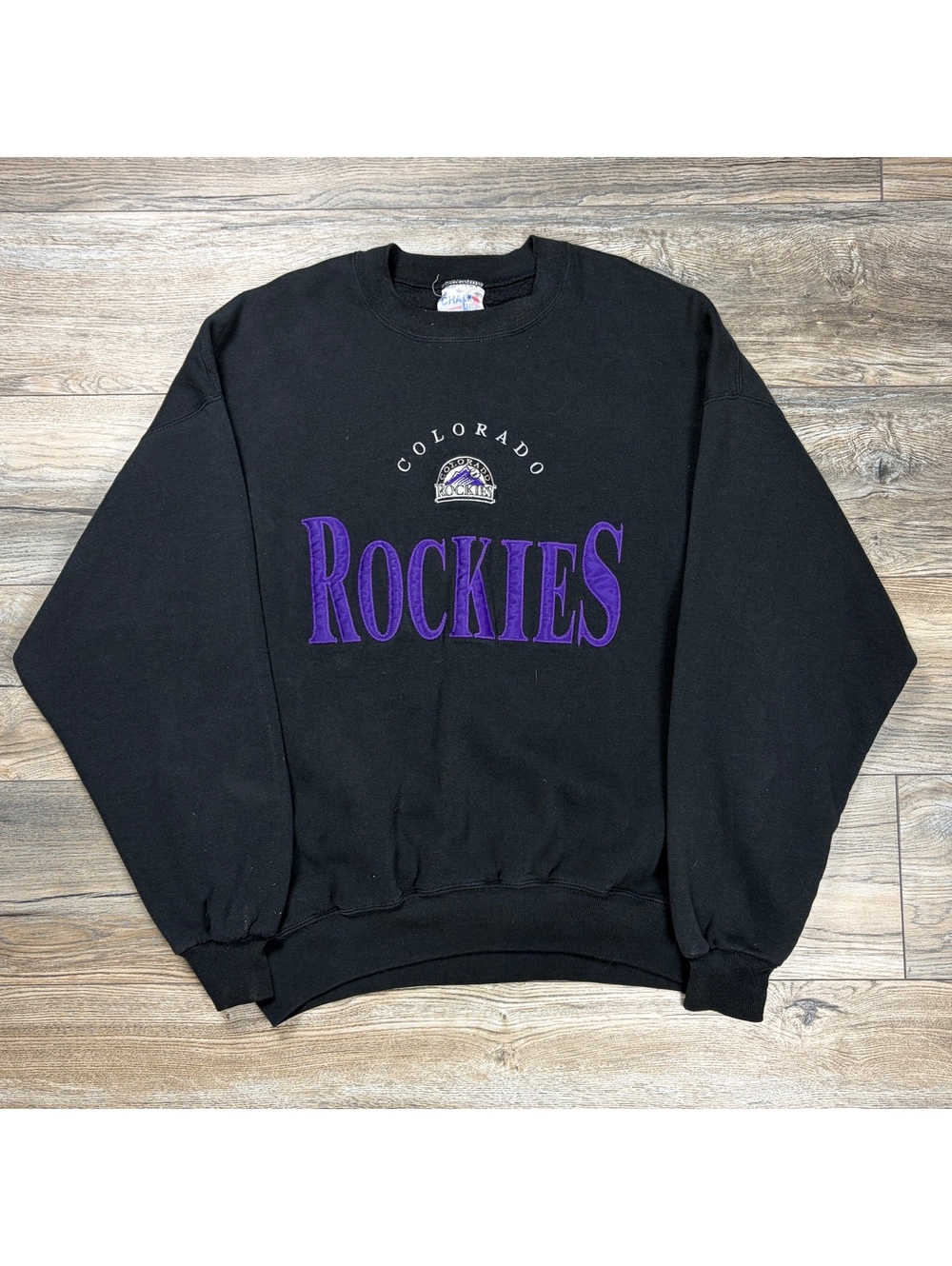 90’s Colorado Rockies black crewneck sweatshirt
